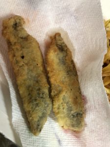 アジフライの油をきろう